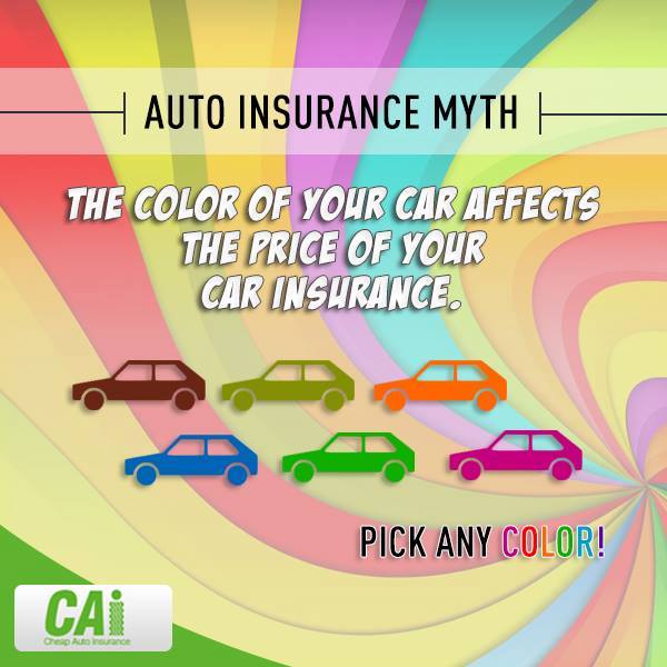 Auto Insurance Myth – Does the color of my car affect my car Insurance rate?